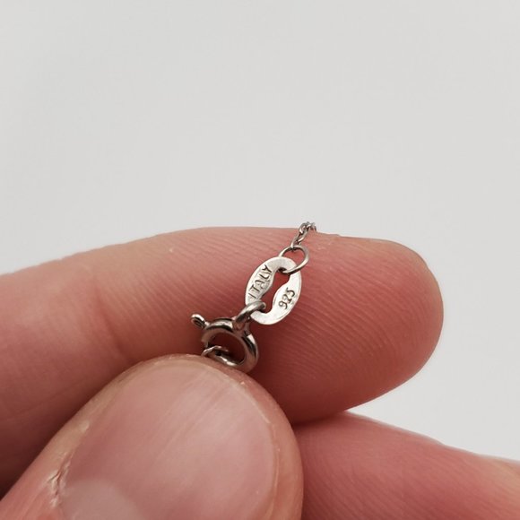 18 Inch 925 Sterling Silver Religious Cross X Cubic Zirconia Necklace - Picture 4 of 6